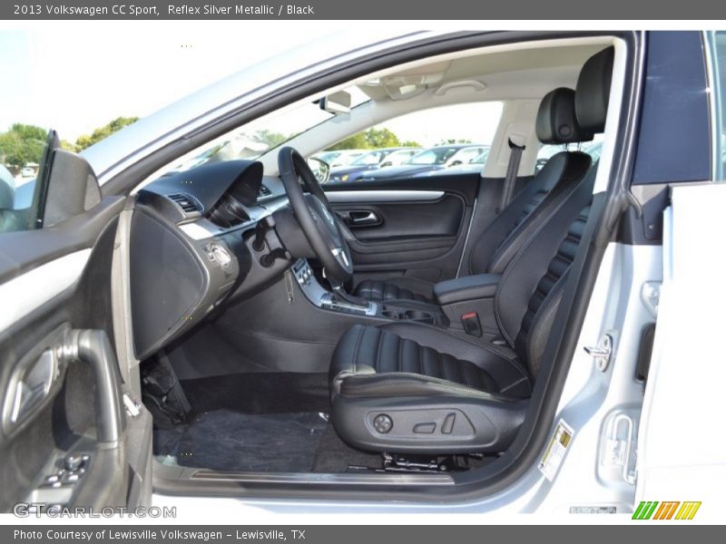 Reflex Silver Metallic / Black 2013 Volkswagen CC Sport
