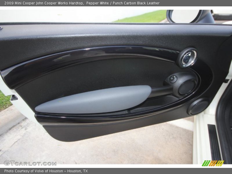 Pepper White / Punch Carbon Black Leather 2009 Mini Cooper John Cooper Works Hardtop