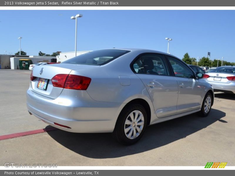 Reflex Silver Metallic / Titan Black 2013 Volkswagen Jetta S Sedan