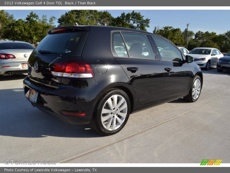 Black / Titan Black 2013 Volkswagen Golf 4 Door TDI