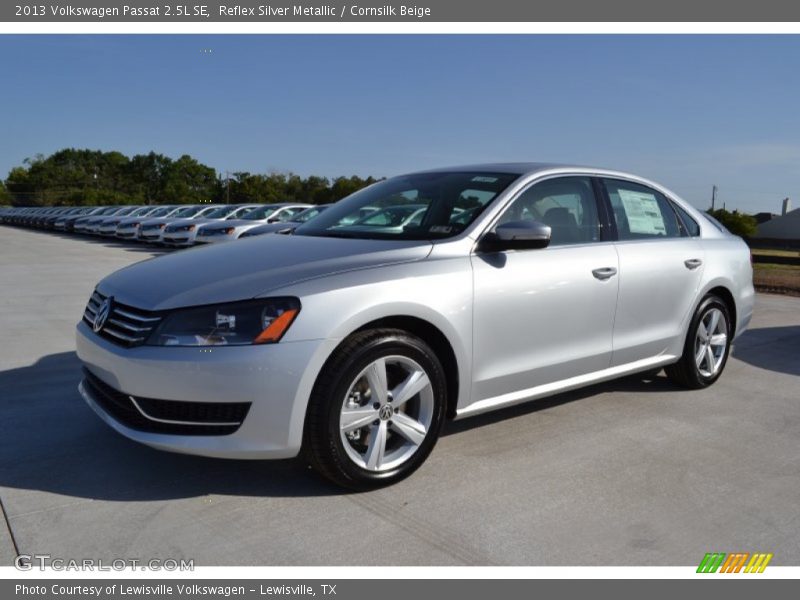 Reflex Silver Metallic / Cornsilk Beige 2013 Volkswagen Passat 2.5L SE