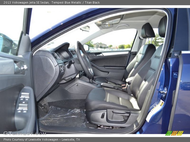 Tempest Blue Metallic / Titan Black 2013 Volkswagen Jetta SE Sedan