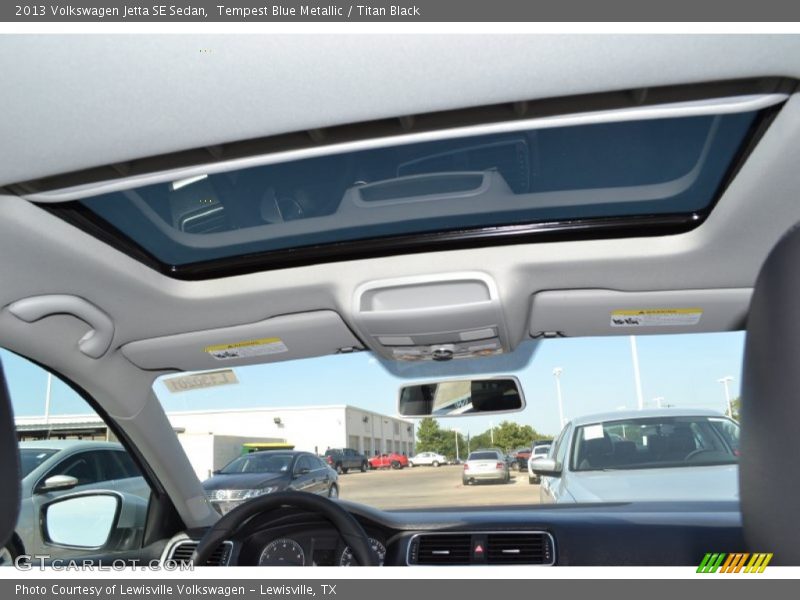 Tempest Blue Metallic / Titan Black 2013 Volkswagen Jetta SE Sedan