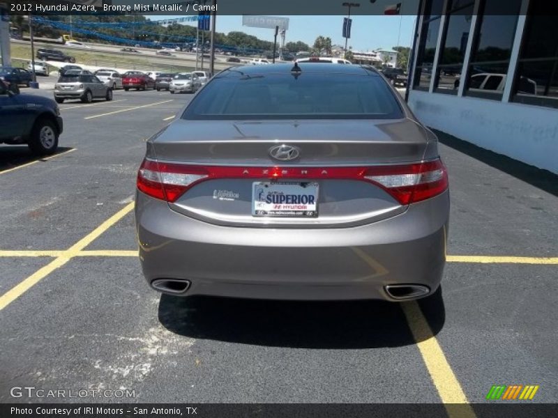 Bronze Mist Metallic / Camel 2012 Hyundai Azera