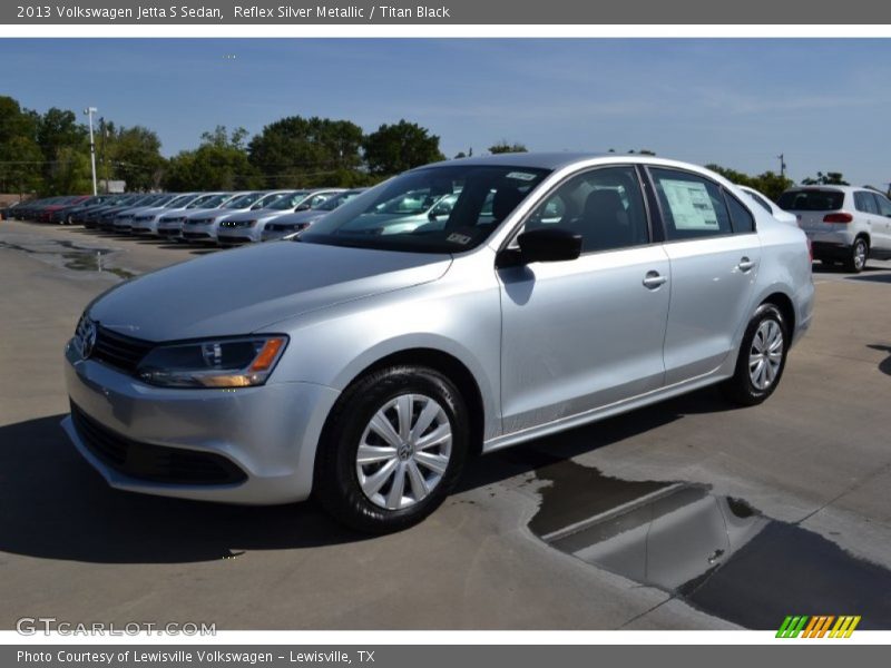 Reflex Silver Metallic / Titan Black 2013 Volkswagen Jetta S Sedan