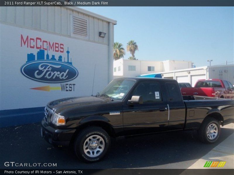 Black / Medium Dark Flint 2011 Ford Ranger XLT SuperCab