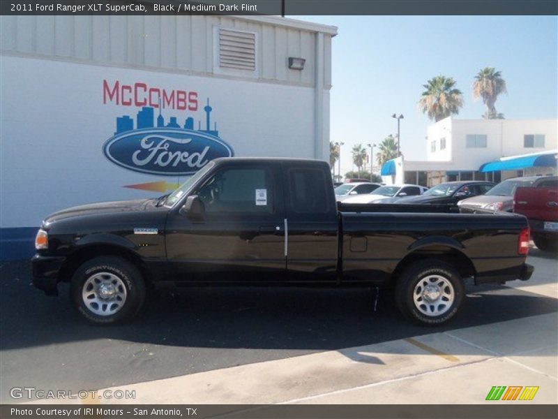 Black / Medium Dark Flint 2011 Ford Ranger XLT SuperCab
