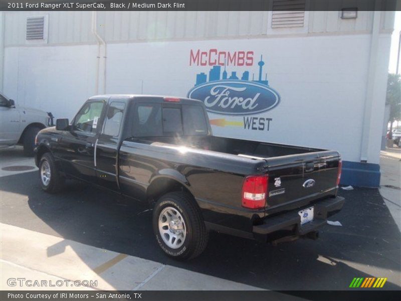 Black / Medium Dark Flint 2011 Ford Ranger XLT SuperCab
