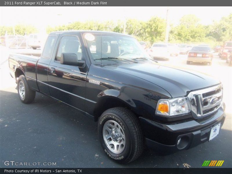 Black / Medium Dark Flint 2011 Ford Ranger XLT SuperCab