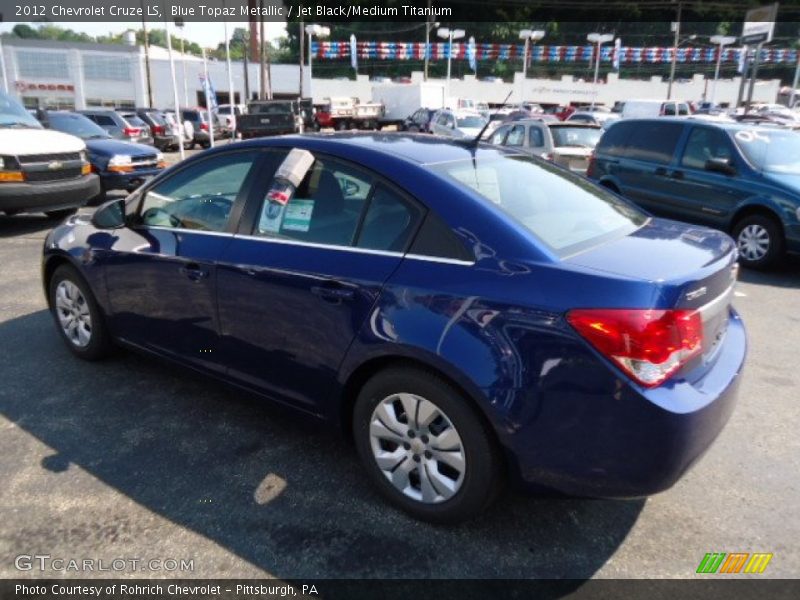 Blue Topaz Metallic / Jet Black/Medium Titanium 2012 Chevrolet Cruze LS