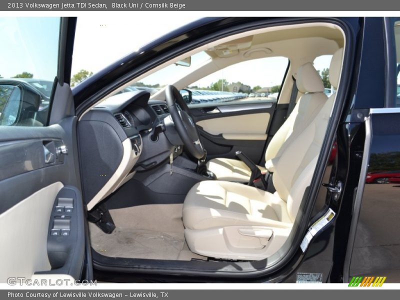 Black Uni / Cornsilk Beige 2013 Volkswagen Jetta TDI Sedan