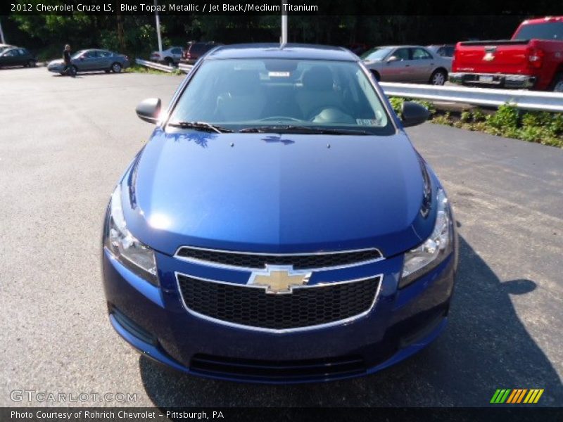Blue Topaz Metallic / Jet Black/Medium Titanium 2012 Chevrolet Cruze LS