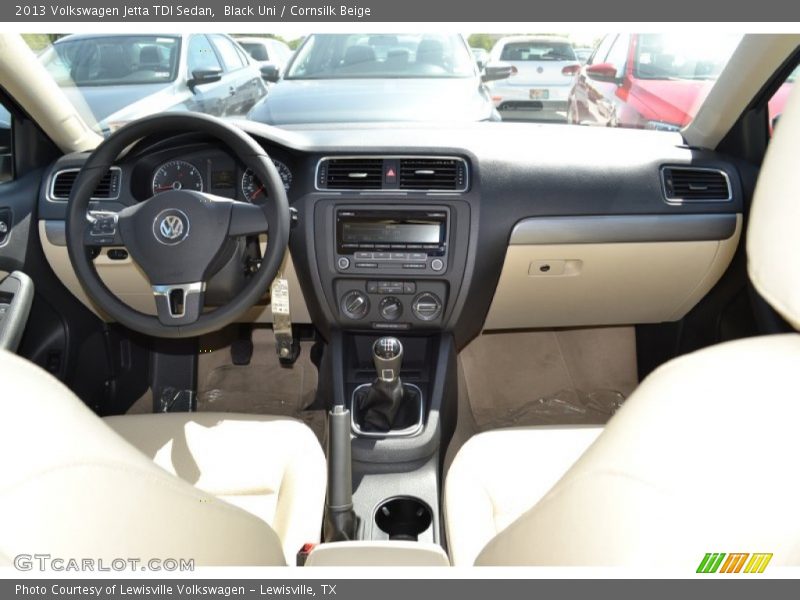 Black Uni / Cornsilk Beige 2013 Volkswagen Jetta TDI Sedan