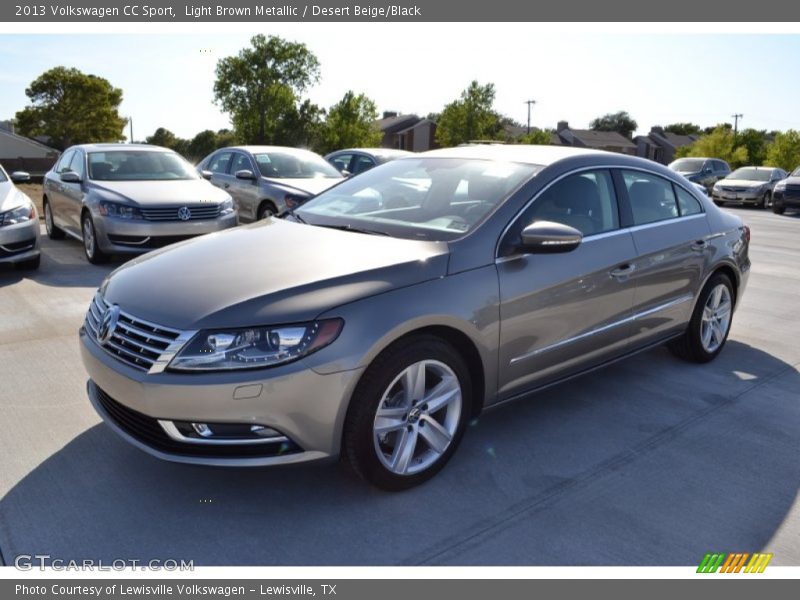 Light Brown Metallic / Desert Beige/Black 2013 Volkswagen CC Sport