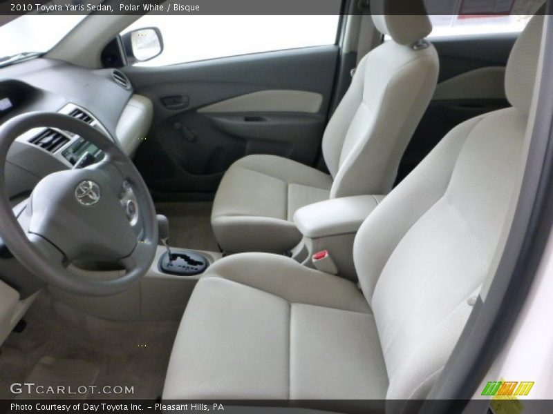 Polar White / Bisque 2010 Toyota Yaris Sedan