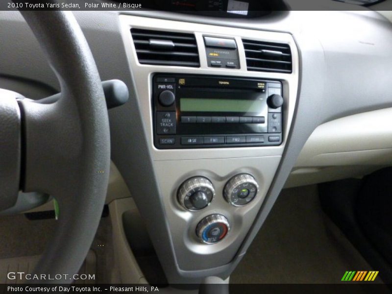 Polar White / Bisque 2010 Toyota Yaris Sedan