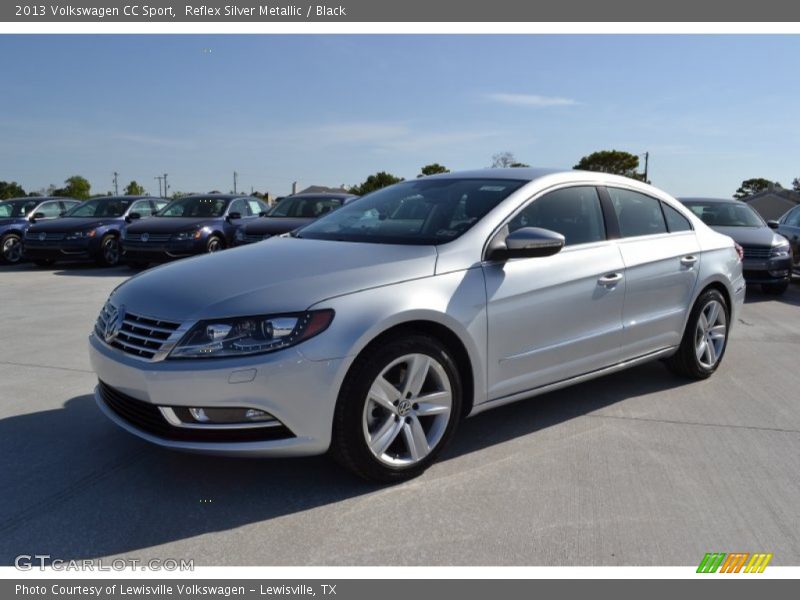 Reflex Silver Metallic / Black 2013 Volkswagen CC Sport