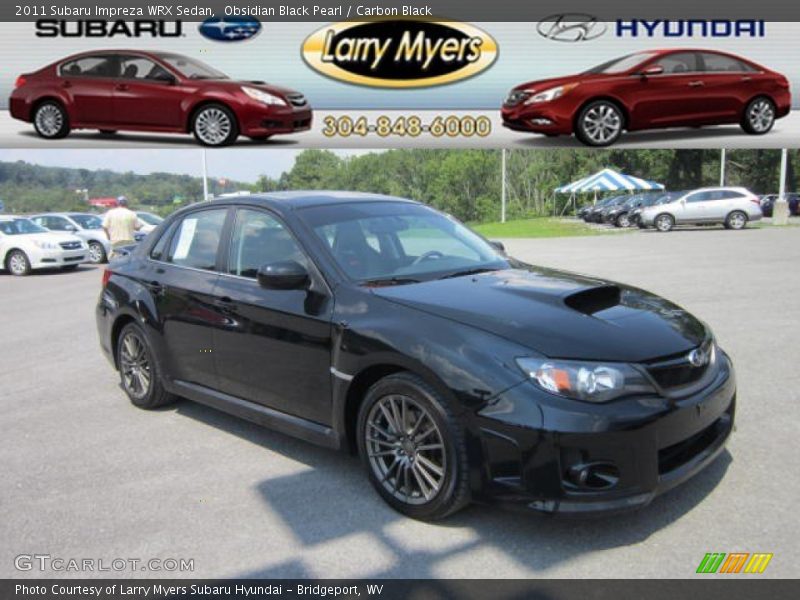 Obsidian Black Pearl / Carbon Black 2011 Subaru Impreza WRX Sedan