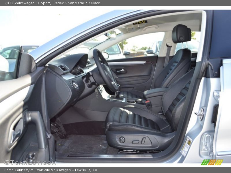 Reflex Silver Metallic / Black 2013 Volkswagen CC Sport