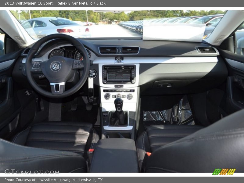 Reflex Silver Metallic / Black 2013 Volkswagen CC Sport