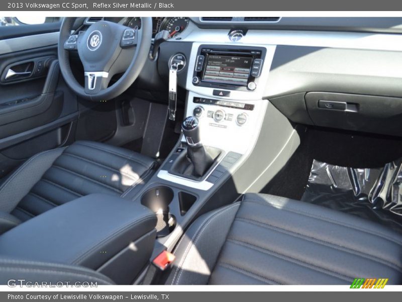 Reflex Silver Metallic / Black 2013 Volkswagen CC Sport