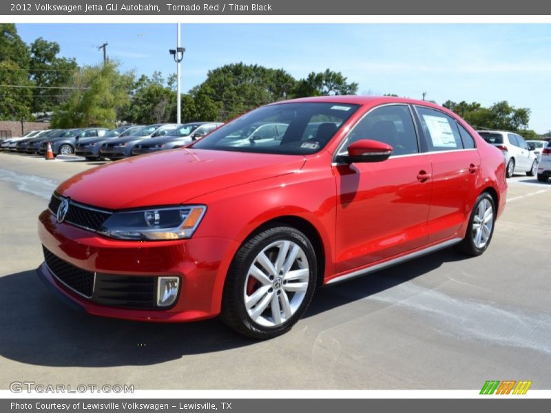 Tornado Red / Titan Black 2012 Volkswagen Jetta GLI Autobahn
