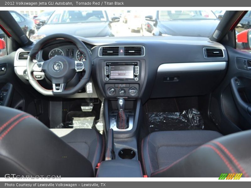 Tornado Red / Titan Black 2012 Volkswagen Jetta GLI Autobahn