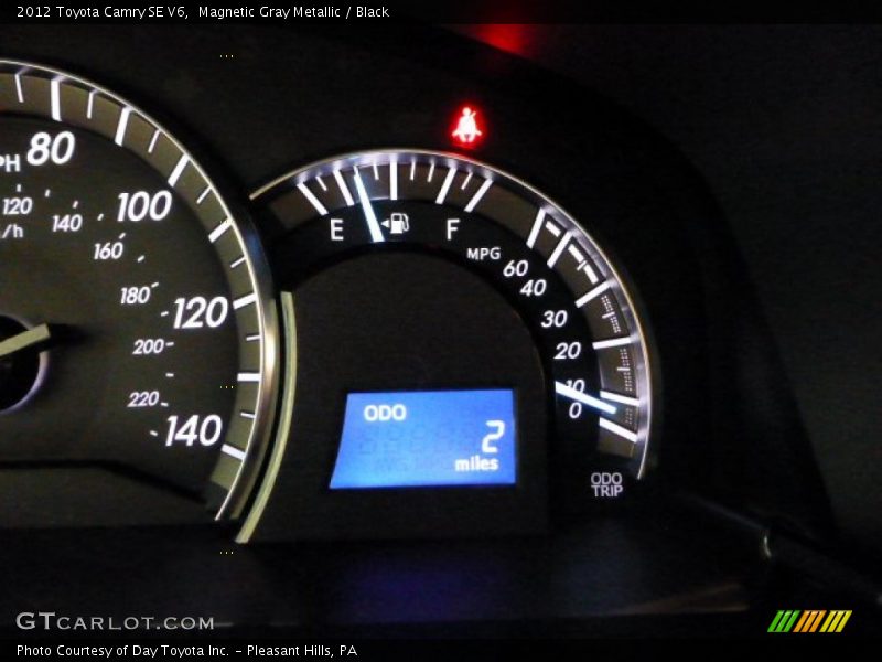 Magnetic Gray Metallic / Black 2012 Toyota Camry SE V6