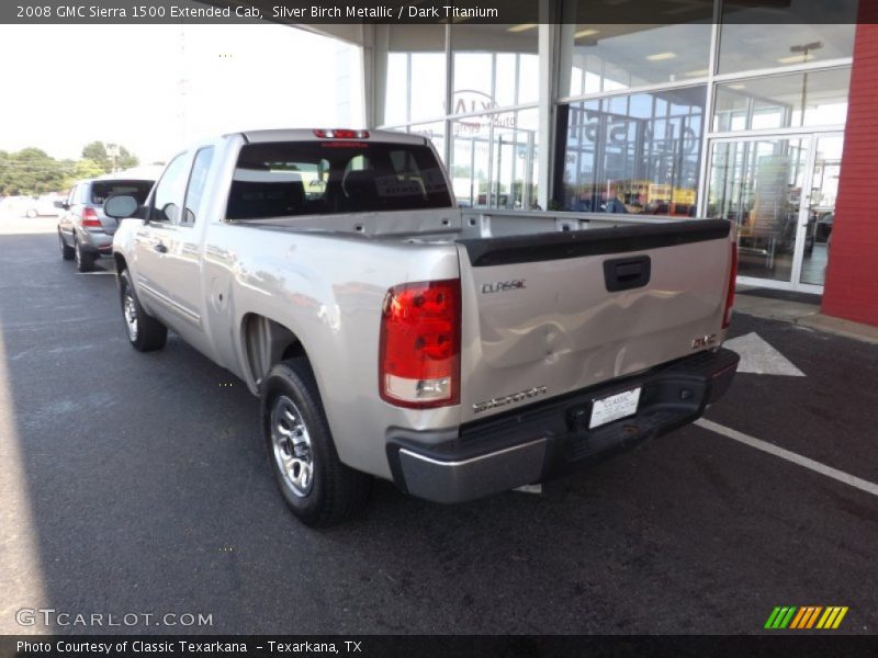 Silver Birch Metallic / Dark Titanium 2008 GMC Sierra 1500 Extended Cab