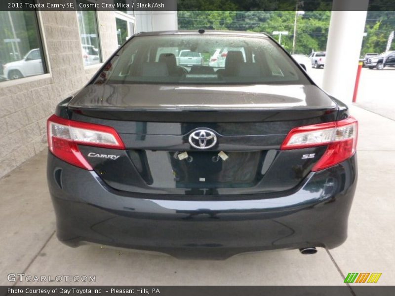 Cosmic Gray Mica / Black/Ash 2012 Toyota Camry SE