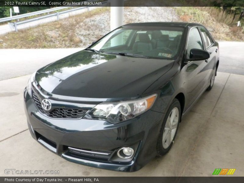 Cosmic Gray Mica / Black/Ash 2012 Toyota Camry SE