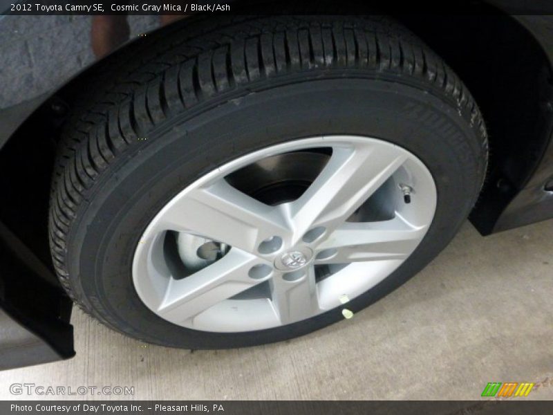 Cosmic Gray Mica / Black/Ash 2012 Toyota Camry SE