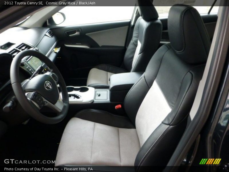 Cosmic Gray Mica / Black/Ash 2012 Toyota Camry SE
