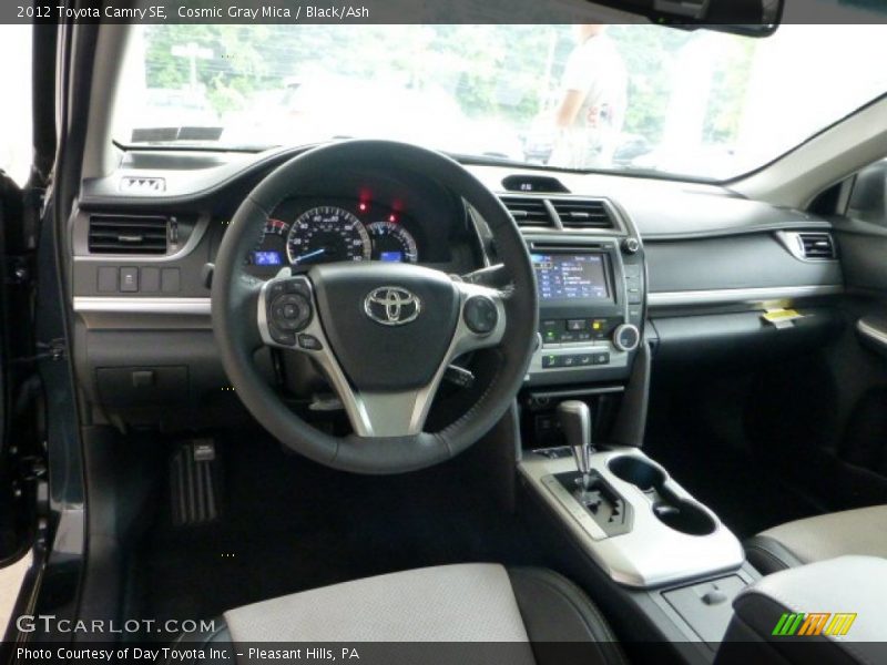 Cosmic Gray Mica / Black/Ash 2012 Toyota Camry SE