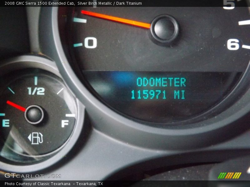Silver Birch Metallic / Dark Titanium 2008 GMC Sierra 1500 Extended Cab