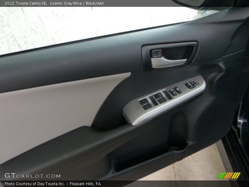 Cosmic Gray Mica / Black/Ash 2012 Toyota Camry SE