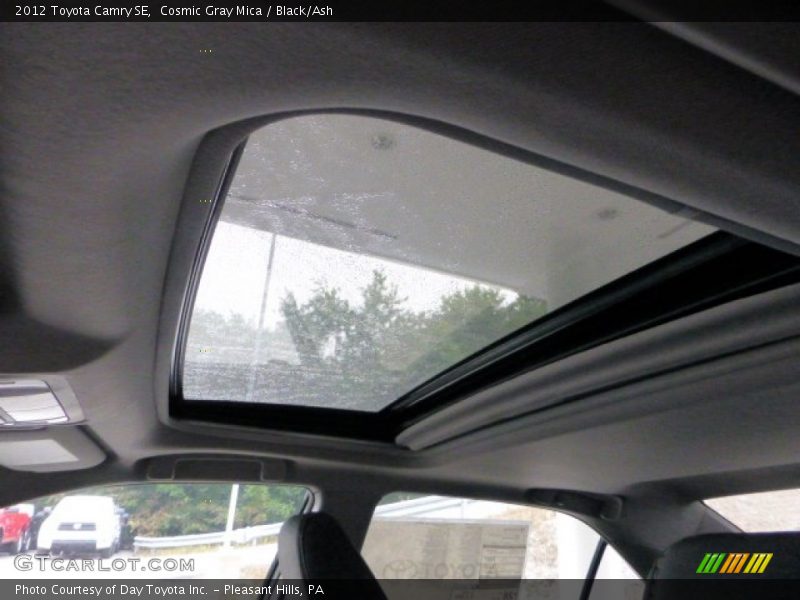 Cosmic Gray Mica / Black/Ash 2012 Toyota Camry SE