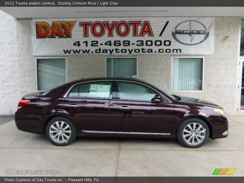 Sizzling Crimson Mica / Light Gray 2012 Toyota Avalon Limited