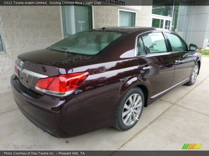 Sizzling Crimson Mica / Light Gray 2012 Toyota Avalon Limited