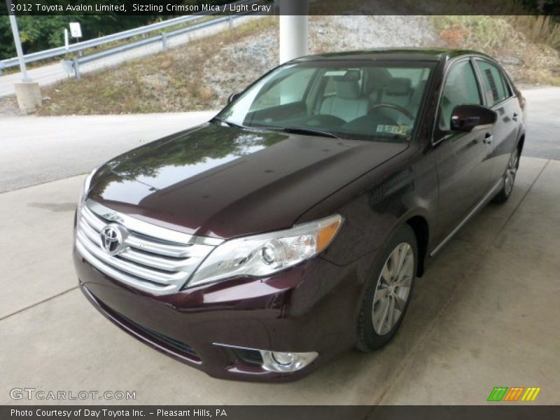 Sizzling Crimson Mica / Light Gray 2012 Toyota Avalon Limited