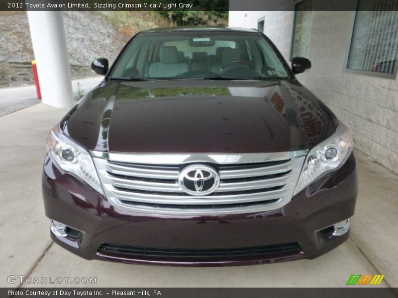 Sizzling Crimson Mica / Light Gray 2012 Toyota Avalon Limited
