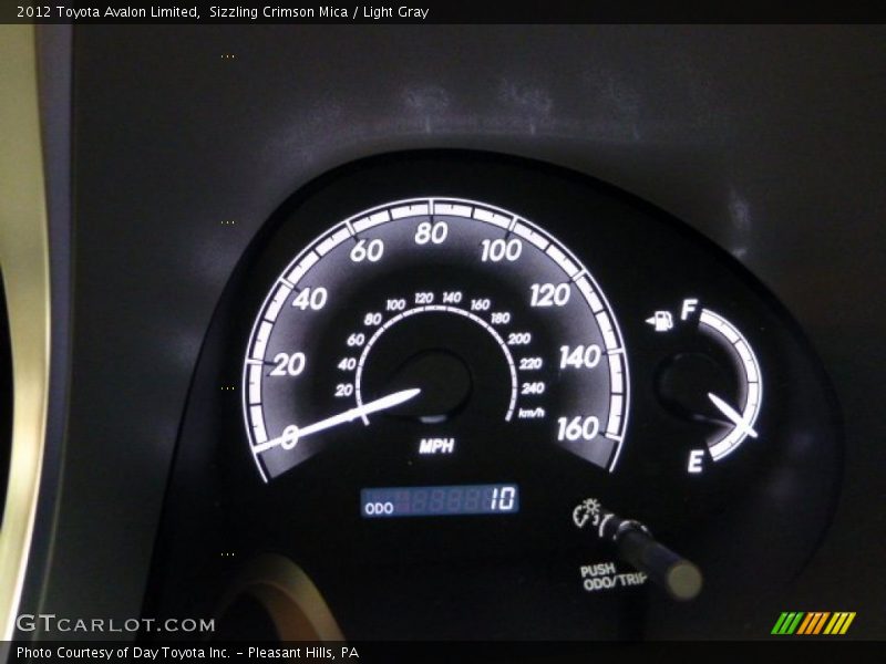 Sizzling Crimson Mica / Light Gray 2012 Toyota Avalon Limited