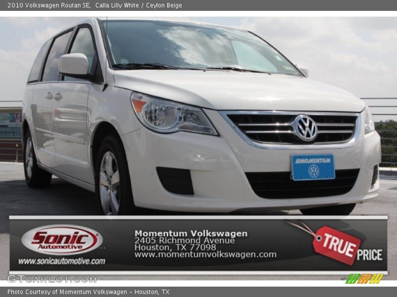 Calla Lilly White / Ceylon Beige 2010 Volkswagen Routan SE