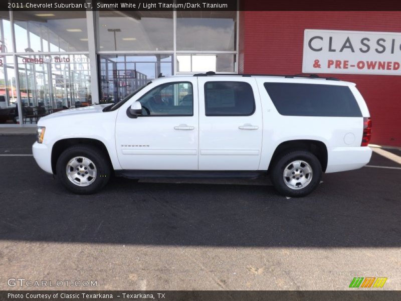 Summit White / Light Titanium/Dark Titanium 2011 Chevrolet Suburban LT