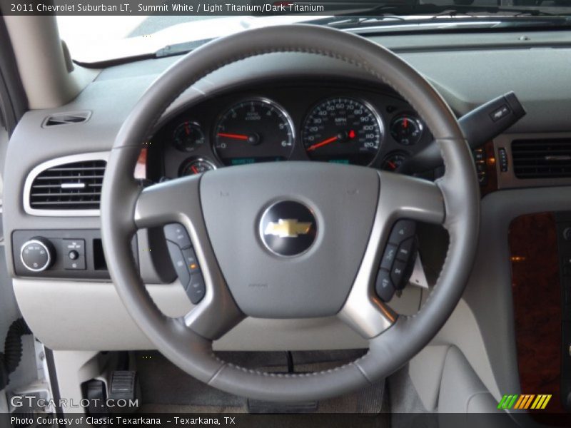 Summit White / Light Titanium/Dark Titanium 2011 Chevrolet Suburban LT