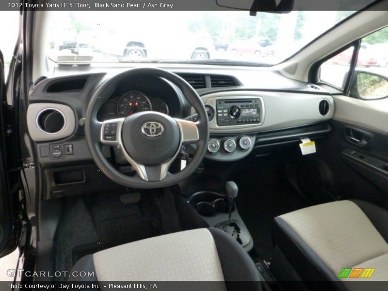 Black Sand Pearl / Ash Gray 2012 Toyota Yaris LE 5 Door