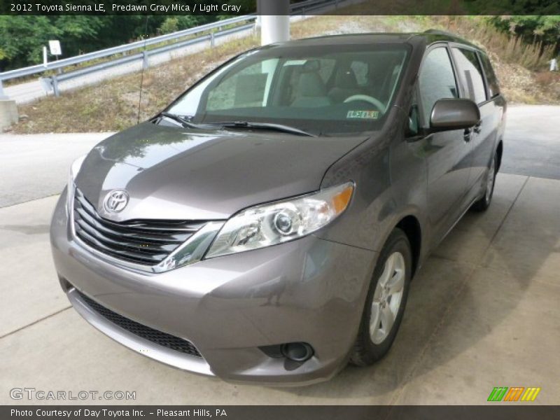 Predawn Gray Mica / Light Gray 2012 Toyota Sienna LE