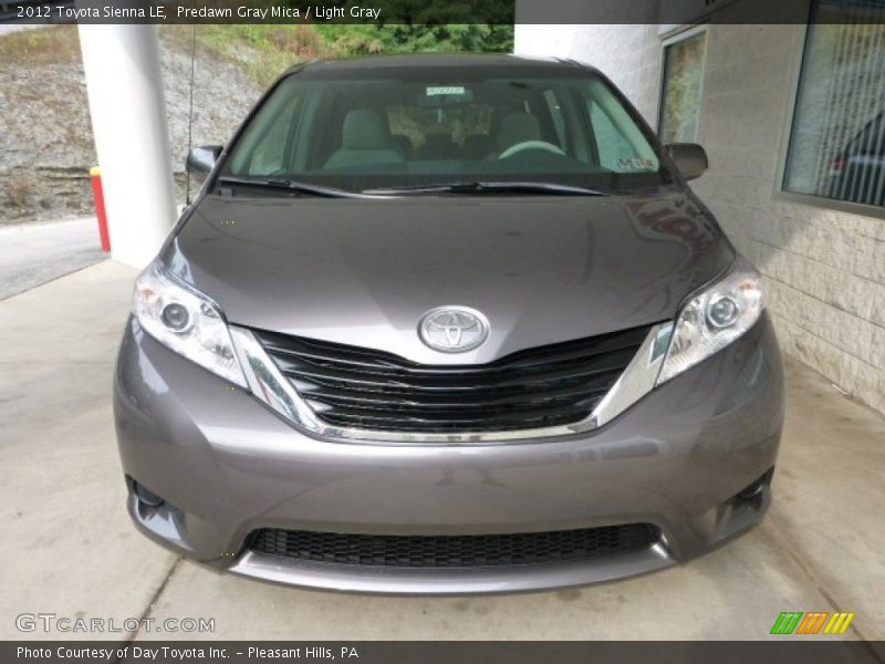 Predawn Gray Mica / Light Gray 2012 Toyota Sienna LE