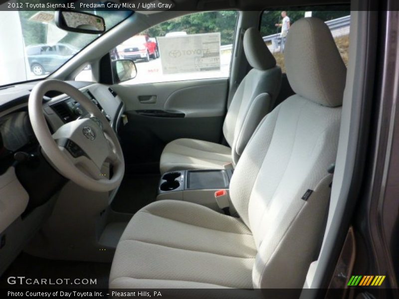 Predawn Gray Mica / Light Gray 2012 Toyota Sienna LE