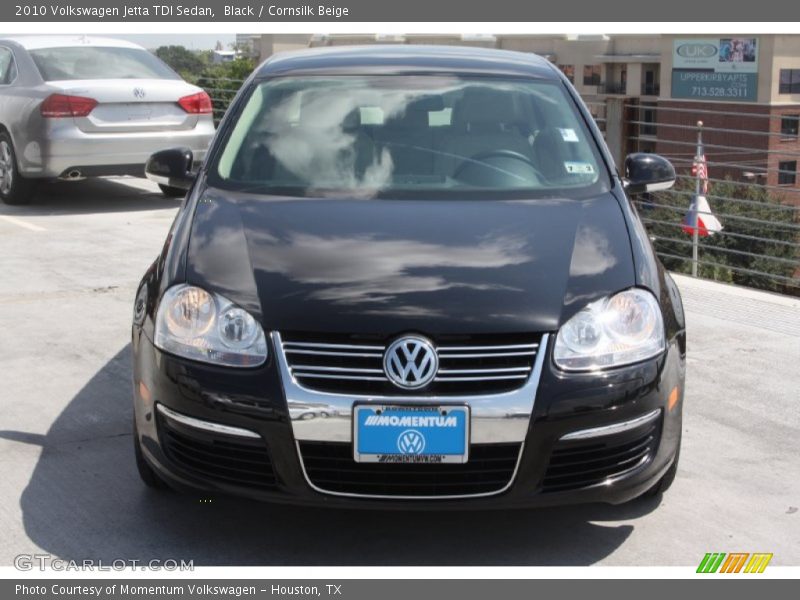 Black / Cornsilk Beige 2010 Volkswagen Jetta TDI Sedan